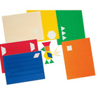 Ideal – Autocollants pour blocs Pattern Bloc, prématernelle à 6e année, 1800/paquet (ID-34424)-Groupe d’âge et niveau : Ages 4 - 12 years and grades preschool - 6th
