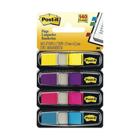 Post-it® - Languettes, 1/2 po, couleurs vives, paq./140-Idéales pour marquer, surligner, donner un code-couleur et répertorier de l'information importante