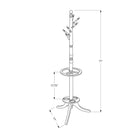 Monarch Specialties - 2005 Patere Avec Soutien Parapluie - Cerise Fonce-Porte-parapluies