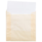 JAM Paper Enveloppes carrées à fermeture gommée, papier vélin translucide, 8 1/2 x 8 1/2 po, ivoire ocre printemps, 100/pqt-Fermeture : gomme