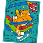 Ensemble feuilles et marqueurs Néon Crayola -  Chats cosmiques-Jusqu'à cinq fois plus brillants que des marqueurs ordinaires sur du papier construction