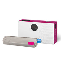 Premium Tone - Okidata 44059110 Cartouche de toner Compatible, Magenta-Cyan