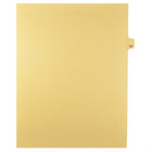 Markmaker - Intercalaires imprimes Legal, Chamois, 1/25th coupe, format lettre, sans trous, 25 tabs/PQT, 5 PQT/Boite, Numero 157-Intercalaires imprimes Legal