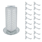 Azar - Tour de cheville interlock avec base et crochets tournants - 4 po x 4 po x 12 po - clair-Vendu en multiples de: 1