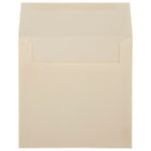 JAM Paper Enveloppes carrées de 8,5 x 8,5 po, blanc crème Mohawk opaque, 50/paquet-Intérieur vierge où écrire un mot personnalisé