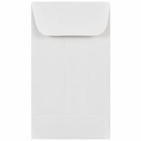 JAM Paper Enveloppes blanches pour monnaie, no 3 (2,5 x 4,25 po), 250 par paquet-Type de produit : enveloppes à monnaie