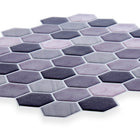 CTG – Carreaux muraux à motif hexagonal, multi-gris, 6 pièces-Carreaux de qualité supérieure: les carreaux de dosseret mural à peler et coller sont faits de plastique PVC de haute qualité, durable et écologique, résistant à l'eau et à la moisissure qui ne jaunit jamais avec le temps