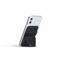 MOFT Snap-On Magnetic MagSafe Compatible Phone Wallet Stand pour iPhone - Noir-Support de téléphone et portefeuille encliquetables