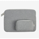 LOGiiX - Essential Lite avec pochette pour ordinateurs portables jusqu'à 13 po - Gris-Gris - Toile