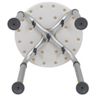 Flash Furniture Tabouret De Bain Et De Douche Réglable série HERCULES-Blanc (DCHY3400LWH)-Revêtement de sol en caoutchouc