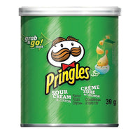 Kellogg's - Croustilles Pringles - crème sûre et onion - 37 g - Paquet de 12-Le mariage parfait des pommes de terre et d'un assaisonnement crème sûre et onion