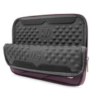 12 po Housse de Protection Ordinateur Portable, Laptop Sleeve Case PC Netbook Ultrabook Sacoche Compatible 15-15,6 po, Violette-Tirettes de fermeture éclair de VanGoddy chromées