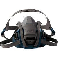 3M - Respirateur À Demi-Masque Série 6500Ql Avec Mécanisme De Bascule Quick-Latch, Silicone, Grand, paquet de 3-Matériau du masque Silicone