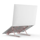 JCPal - Xstand Support de rehausseur ergonomique compact et réglable pour ordinateur portable - Rose-Conception X-Type pour aider à garder votre ordinateur portable avec une meilleure circulation d'air