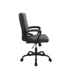 Brassex - Chaise de travail Jace, anthracite-Accoudoirs fixes