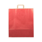 Jam Paper - Sacs cadeaux avec poignée anglaise - XXXL - 17 po x 20 po x 5 1/2 po - Rayures kraft rouge - paquet de 500-Couleur: Kraft rouge