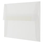 JAM Paper Enveloppes livrets vélin translucide, fini métal. et ferm. gommée, 4 3/4 x 6 1/2 po, incolore, 1000 par paquet-Taille : A6 (4 3/4 x 6 1/2 po)