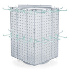 Azar - Tour de cheville interlock avec base et crochets tournants - 14 po x 14 po x 20 po - clair-Vendu en multiples de: 1