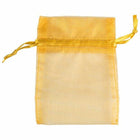 JAM Paper - Sacs transparents - Petit - 4 x 5 1/2 - Or - Vrac 96 sacs/boîte-Couleur : petit sac transparent doré.