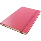 JAM Paper - Cahier ligné à couverture rigide, fermeture élastique, grand, 5,88 x 8,5 po, rose baie, 2/paquet (340528856g)-Vendu séparément