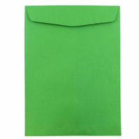 JAM Paper - Enveloppes colourées pour catalogue ouvert - 9" x 12" - Vert recyclé - Paquet de 25-La couleur verte
