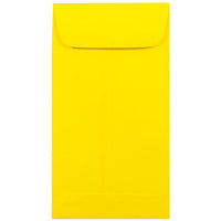 JAM Paper Enveloppes à monnaie nº 7, 3 1/2 x 6 1/2 po, papier Brite Hue jaune, 1000/paquet-Enveloppes à monnaie