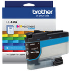 Brother - LC404CS Cartouche d’encre cyan à rendement standard d'origine-Brother offre une façon pour que les clients se débarrassent de leurs cartouches Brother authentiques. Visitez www.brother-usa.com/Environment pour en savoir plus.