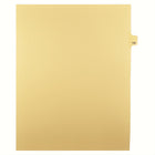 Markmaker - Intercalaires imprimes Legal, Chamois, 1/25th coupe, format lettre, sans trous, 25 tabs/PQT, 5 PQT/Boite, Numero 106-Intercalaires imprimes Legal