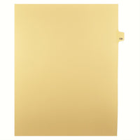 Markmaker - Intercalaires imprimes Legal, Chamois, 1/25th coupe, format lettre, sans trous, 25 tabs/PQT, 5 PQT/Boite, Numero 106-Intercalaires imprimes Legal