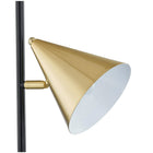 Union & Scale - MidMod - Lampadaire - 60,6 po-Abat-jour en métal laiton