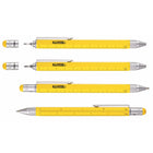 Troika - Stylo Bille Multitâche Construction - Jaune-Règle en centimètres et en pouces