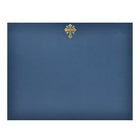 St. James – Reliures de présentation, motif crucifix feuille d'or, lin bleu marine 80 lb, paq./25-Accueille les certificats de 8 1/2 po x 11 po