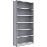 Metalware – Étagère sans boulons RK227, 7 tablettes, 36 x 24 x 76 po, gris pâle-Système de tablettes réglables offrant un espace de rangement solide, mais économique qui convient à vos besoins