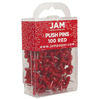 JAM Paper – Punaises, rouge, 2 paquets de 100, total de 200 (2242955a)-3