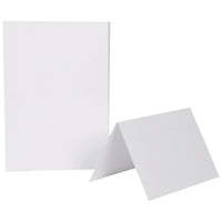 Jam Paper Cartes vierges à plier fini lisse, 4 5/8 x 6 1/4 po, blanc, 100/pqt-Blanc
