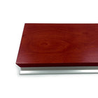 Urbann - Lutrin Y5 sans roulettes - aluminium et bois - acajou-1 tablette intérieure 120 mm x 130 mm (4-3/4" x 5-1/4")