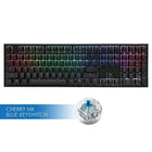 Ducky - Un clavier Mécanique bleu pour commutateur MX de 2 RVB à pleine dimension-Nouvelle interface RVB - La nouvelle interface vous permet maintenant de personnaliser l'éclairage RVB à travers un logiciel tout en étant capable de le personnaliser manuellement sans logiciel sur le clavier physique
