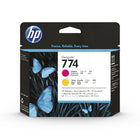 Tête d’impression HP 774 DesignJet magenta/jaune-Couleur de l’encre : magenta, jaune