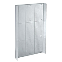 Azar Displays – Présentoir Powerwing à panneau perforé, 8 x 20,6 po, transparent (700358-CLR)-Acrylique transparent