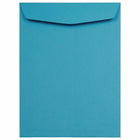 JAM Paper - Enveloppes colourées pour catalogue ouvert - 9" x 12" - Bleu recyclé - Paquet de 25-Couleur bleue