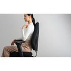  Gry Mattr + ergoCentric – Fauteuil fonctionnel airCentric 3 – Siège très grand – Noir-Dossier à deux courbes rembourré à l’avant, 19 x 24 po (L x H)