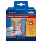 Brother - Dk2113 Bande d’étiquette continue de film - 2,4 po - noir sur transparent-Chaque cartouche permet d’imprimer 50 pi d’étiquettes de 2,4 po de large