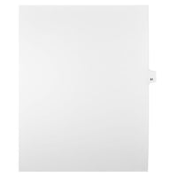 Mark Maker – Onglets séparateurs juridiques blancs, 1/25 onglets, format lettre, sans trous, numéro 61, 25/paquet-Onglets séparateurs blancs, 1/25 onglets