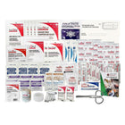 Trousse de premiers soins Deluxe First Aid Central règlementaire pour l'Ontario - Section 8 - 1-5 personnes-Emballée dans un sac en nylon de qualité avec logo bilingue de trousse de premiers soins.
