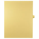 Markmaker - Intercalaires imprimes Legal, Chamois, 1/25th coupe, format lettre, sans trous, 25 tabs/PQT, 5 PQT/Boite, Numero 186-Intercalaires imprimes Legal