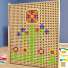 Flash Furniture - Ensemble d'accessoires de 512 vis multicolores Bright Beginnings qualite commerciale pour systeme mural STEAM-512 vis en plastique de couleur vive