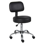 Nicer Interior - tabouret de dessin médical caressoft avec coussin de dossier - noir-Noir