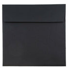 JAM Paper Enveloppes carrées de 9 x 9 po, lin noir, 50/paquet-Enveloppes carrées en papier toilé noir