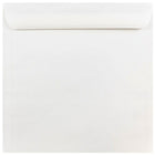 JAM Paper Enveloppes carrées standard à fermeture gommée, 10 x 10 po, blanc, 100/pqt-Blanc