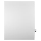 Markmaker - Intercalaires imprimes Legal, Blanc, 1/25th coupe, format lettre, sans trous, 25 tabs/PQT, 5 PQT/Boite, Numero 95-Intercalaires imprimes Legal
